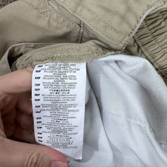 5.11 Tactical Cargo Pants Mens Size 34 x 34 Khaki Straight Elastic Waist Ripstop - Picture 11 of 12